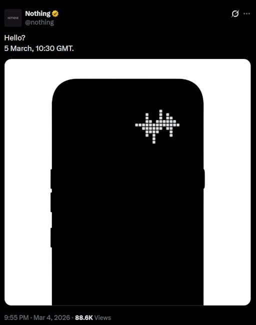 Nothing Phone (4a) Pro teased