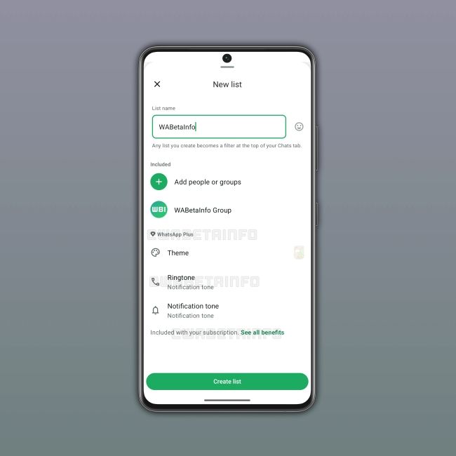 WhatsApp Chat Lists new beta update