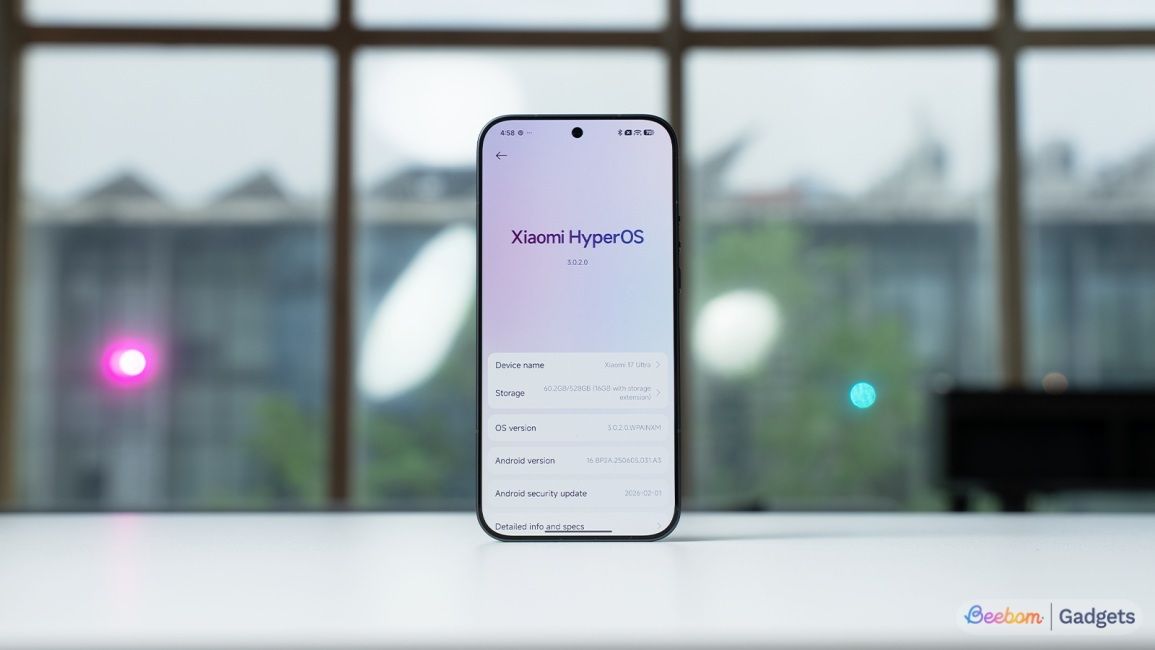 Xiaomi 17 Ultra software about page 