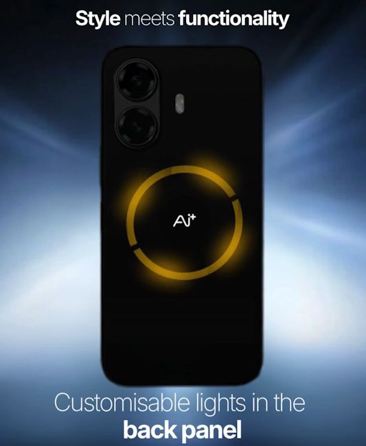 Ai+ Nova 2 5G back lights showcased in teaser