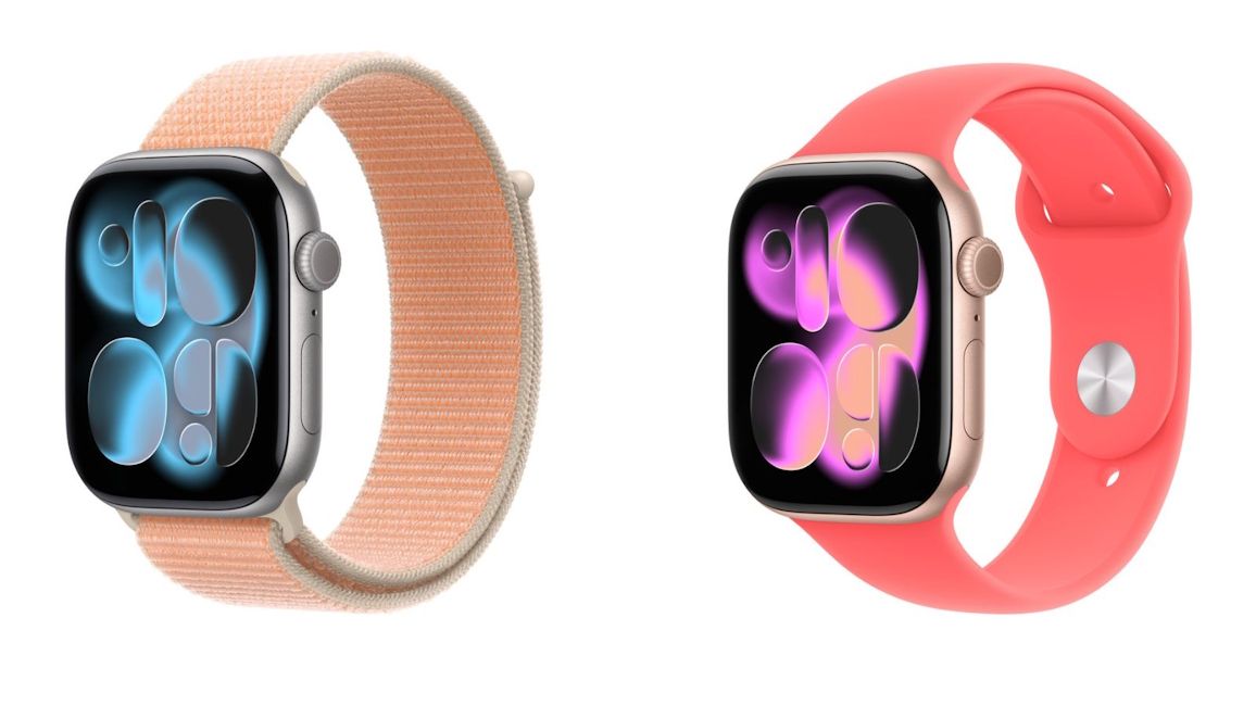 Apple Watch Sport Loop (left) and Apple Watch Sport Band (right) Apple Watch Sport Loop (left) and Apple Watch Sport Band (right)