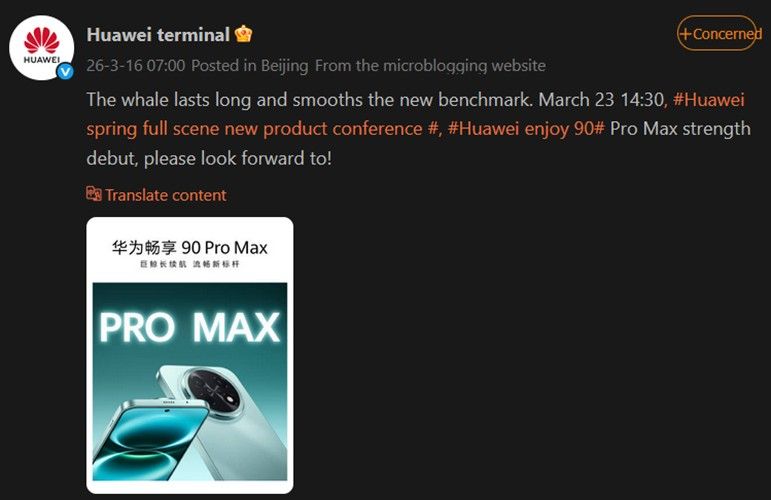 Huawei Enjoy 90 Pro Max confirmed Huawei Enjoy 90 Pro Max confirmed