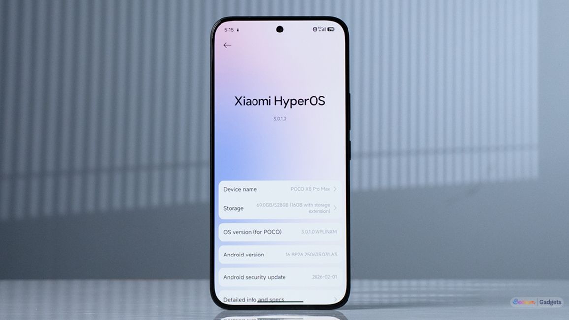 Poco X8 Pro Max HyperOS 3 software page