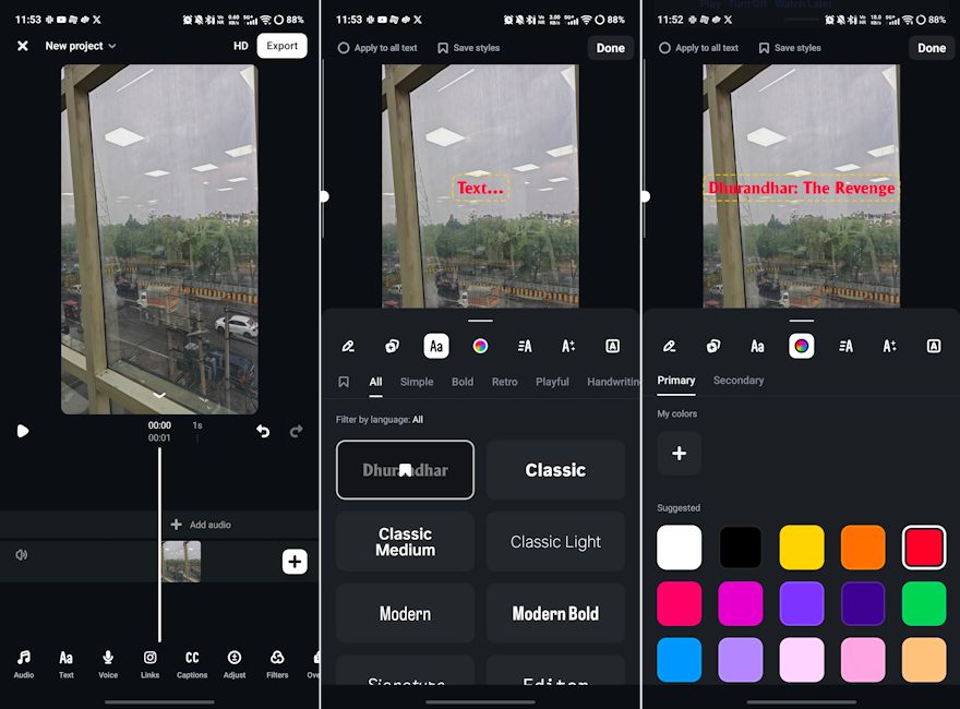 Instagram Edits Dhurandhar 2-inspired font showcased Instagram Edits Dhurandhar 2-inspired font showcased