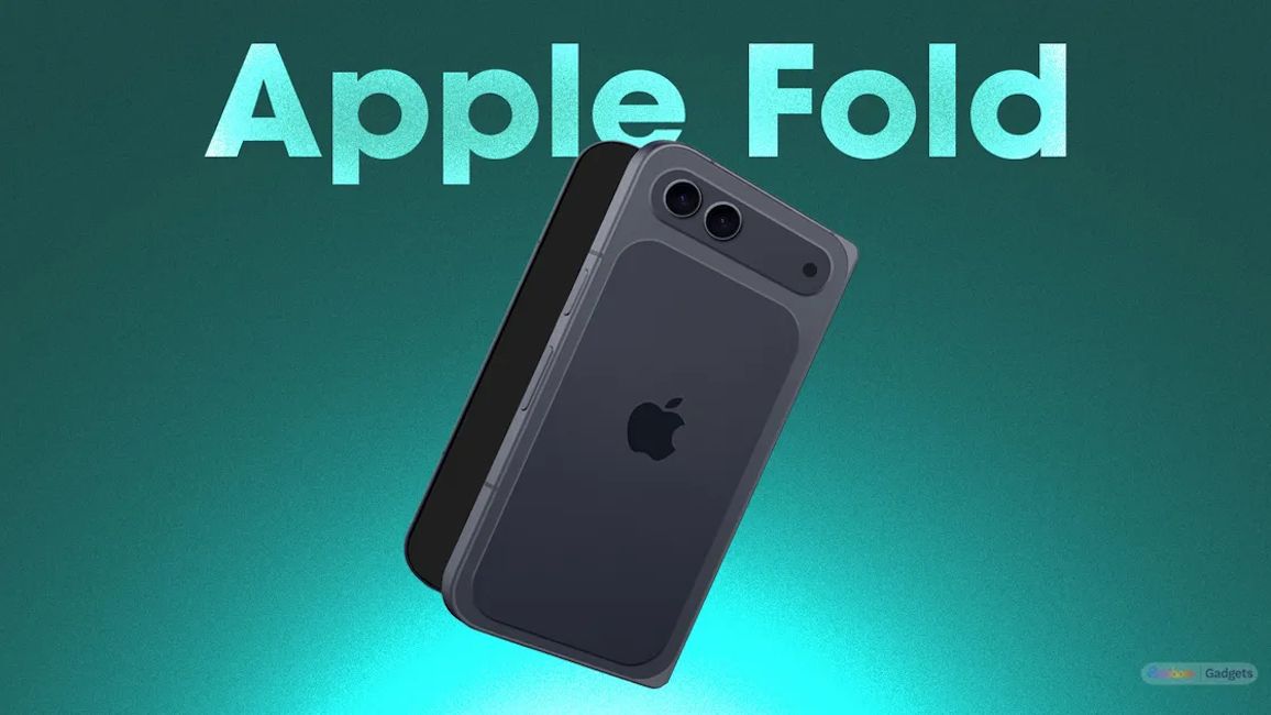 iPhone Fold back design showcased when partially unfolded