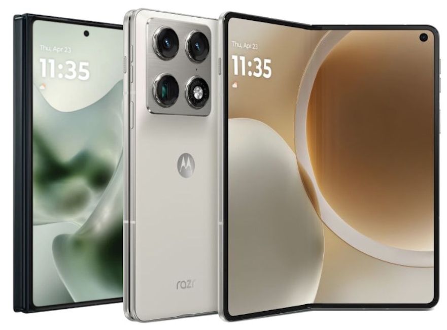 Motorola Razr Fold inner and outer display