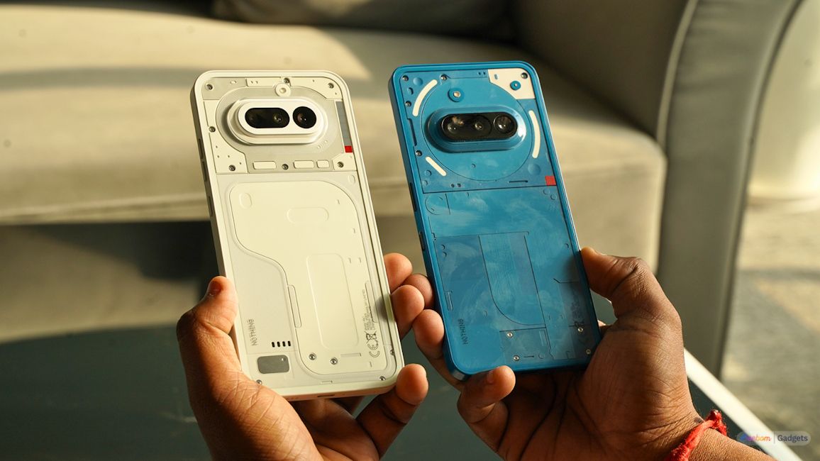 Nothing Phone (4a) vs Phone (3a) design showcased while in hand