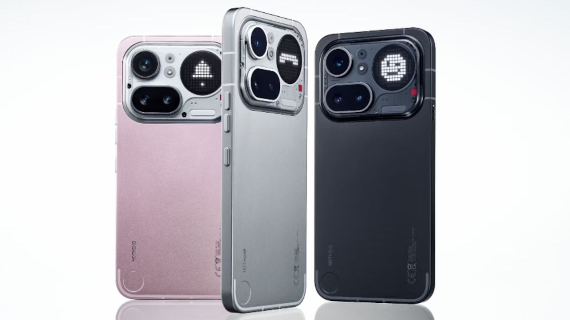 Nothing Phone (4a) Pro back design and colour options showcased