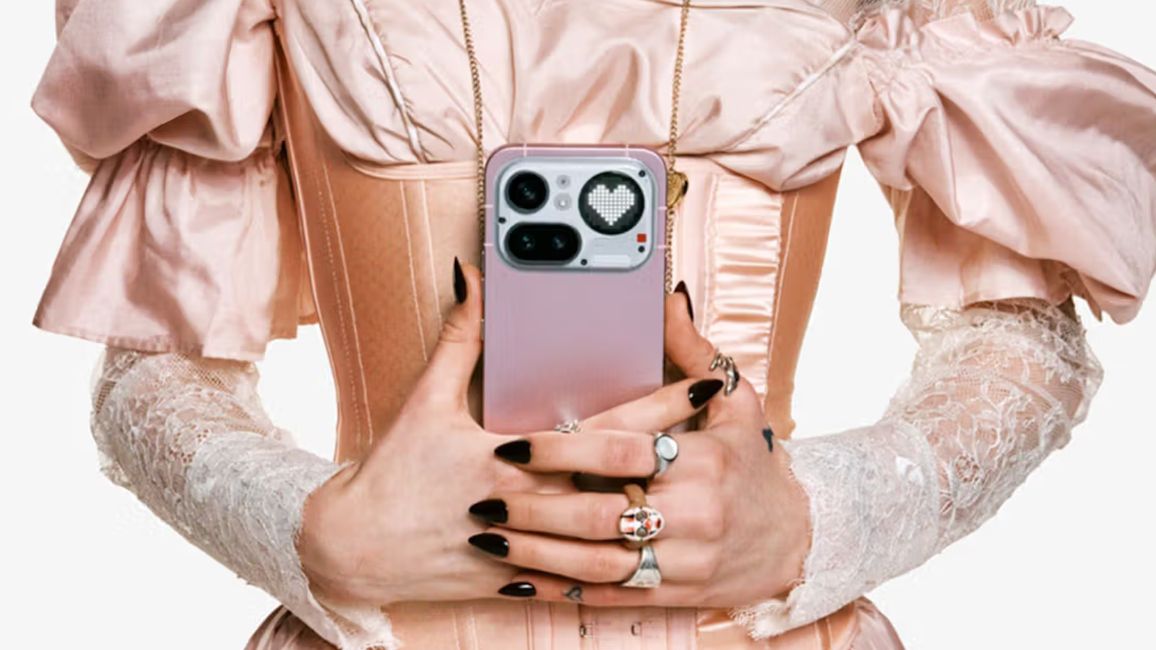 Nothing Phone (4a) Pro pink back design showcased