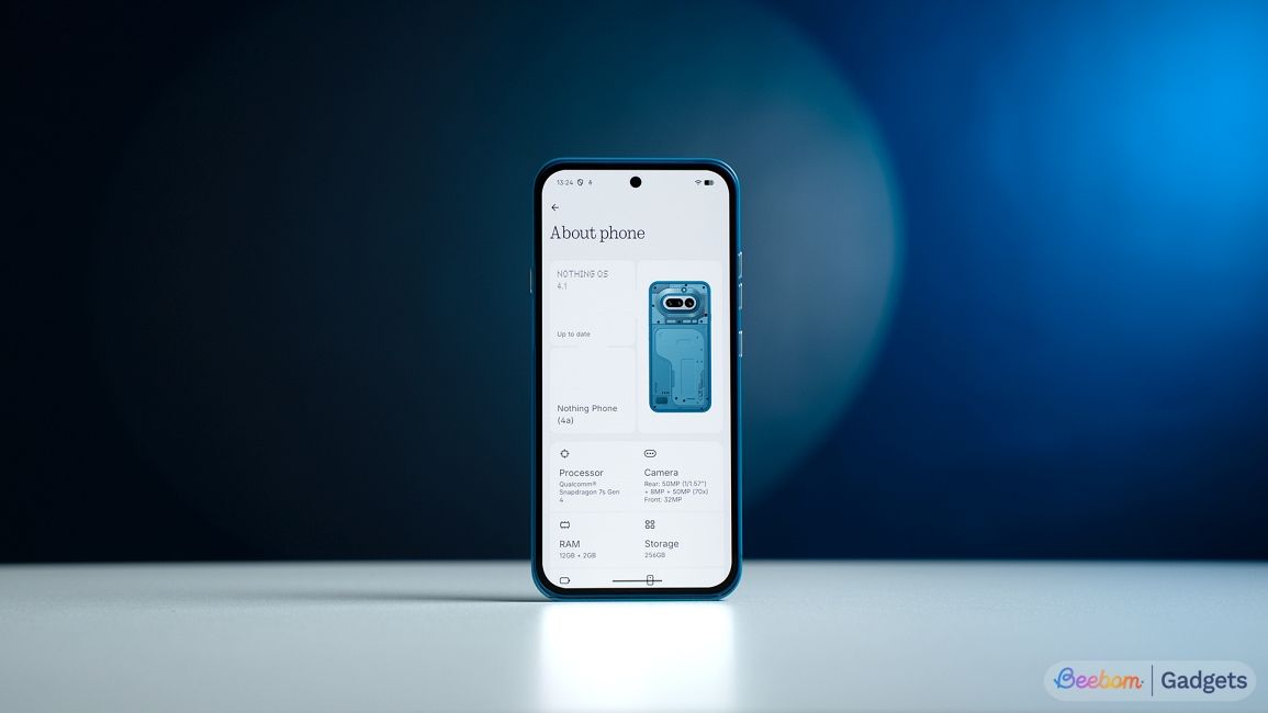 Banner showing Nothing OS 4.0 home screen