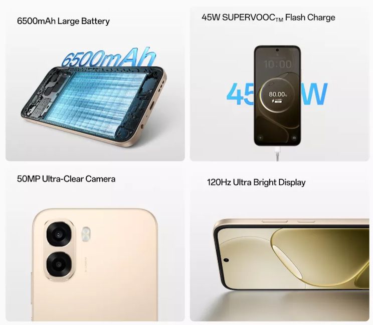 Oppo A6s 5G specifications showcased in official banner image