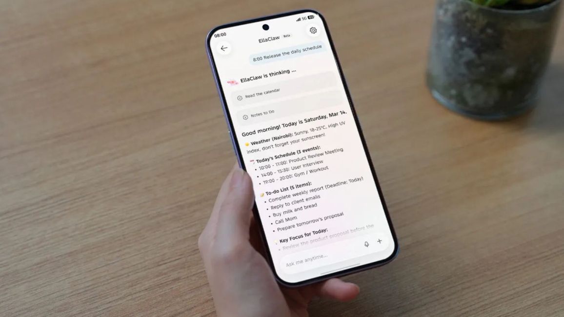 EllaClaw on Tecno phones