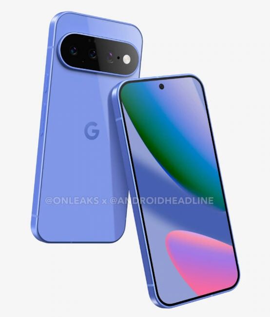 Google Pixel 11 blue back and front design showcased