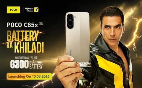 Poco C85x 5G India launch banner