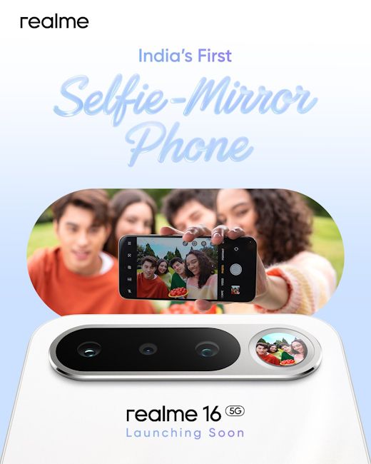 Realme 16 5G teaser image official India