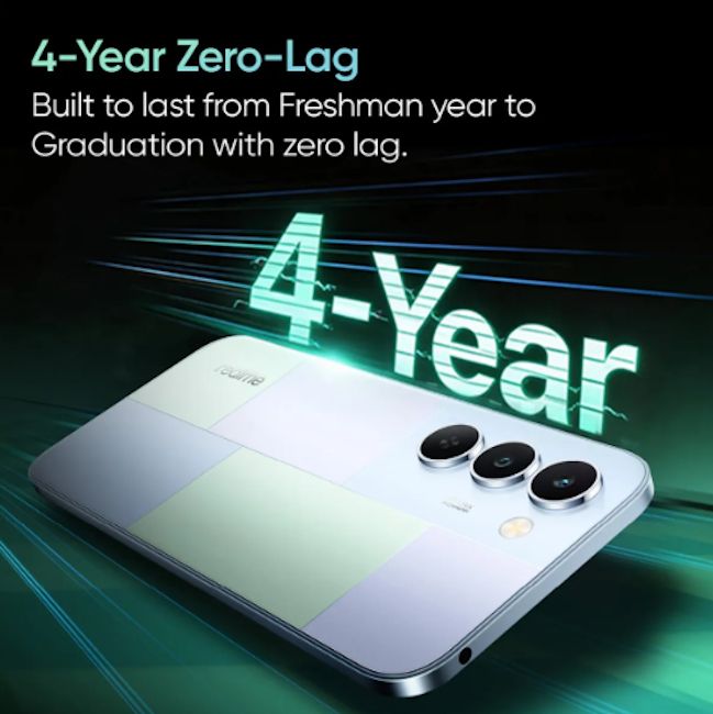 Realme P4 Lite 5G 4-year lag-free performance promise Realme P4 Lite 5G 4-year lag-free performance promise