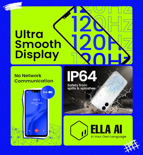 Tecno Pop X specifications banner image