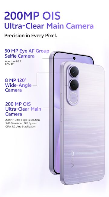 Vivo V70 FE camera details showcased