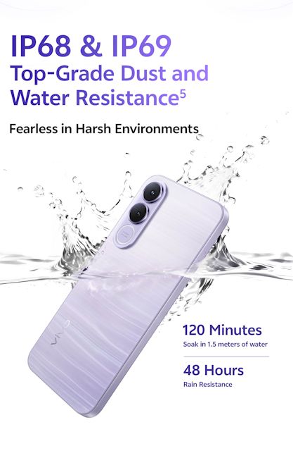 Vivo V70 FE IP rating