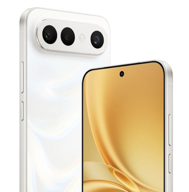 Vivo X300 FE white front and back design showcased