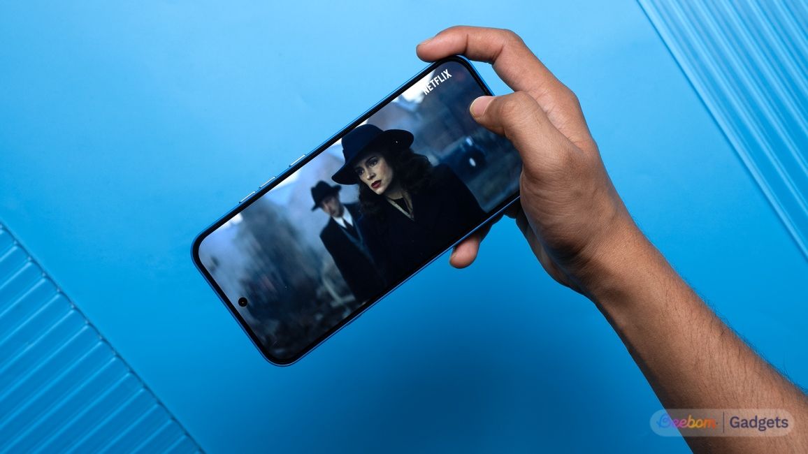 watching content on the Nothing Phone (4a) display