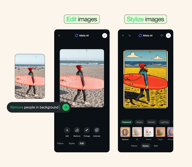 WhatsApp Meta AI powered photo editing