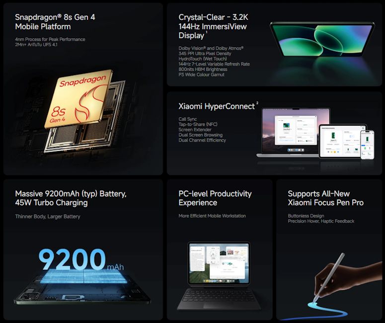 Xiaomi Pad 8 specs banner image