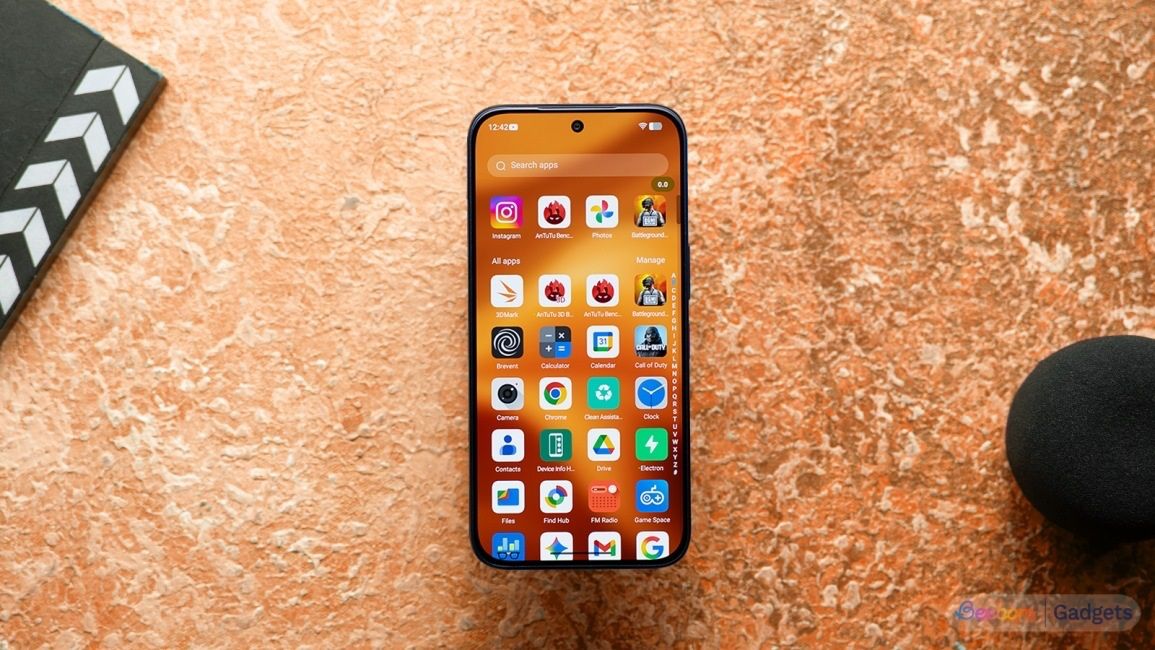 Ai Plus Nova 2 Ultra 5G app drawer displayed on the screen 