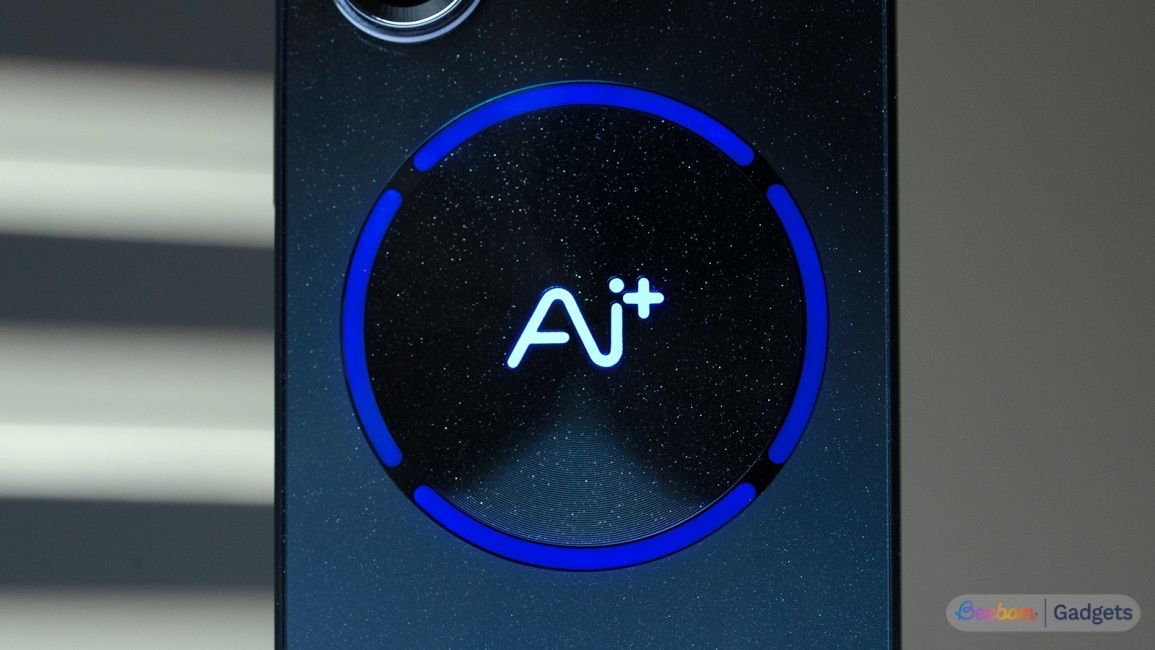 Ai Plus Nova 2 Ultra smartphone status lights close up shot