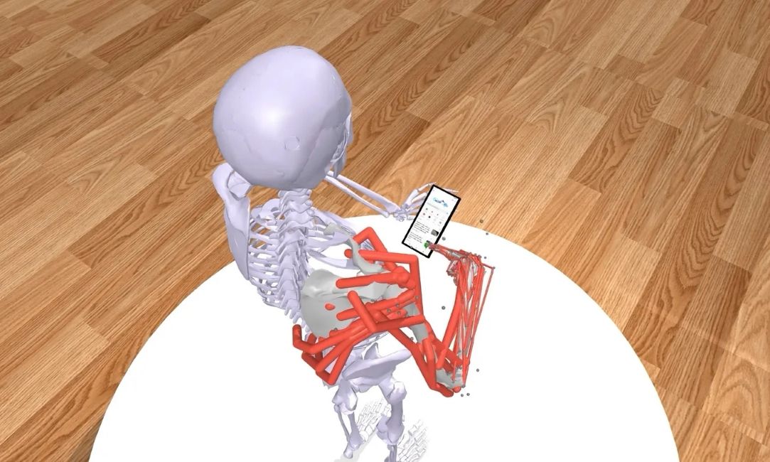 Log2Motion Skeleton testing hand fatigue