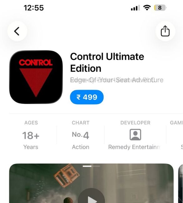 Control Ultimate Edition listed on App Store