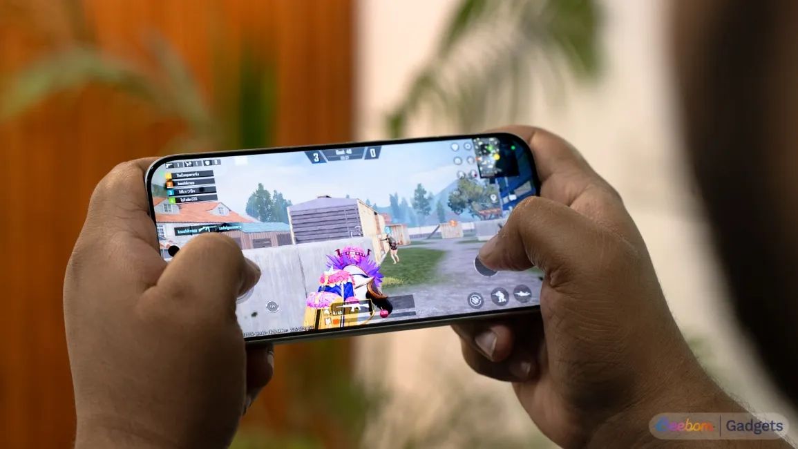 image of a person playing game on poco x8 pro
