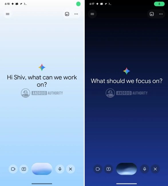 Gemini Live UI revamp upcoming with gradient colour