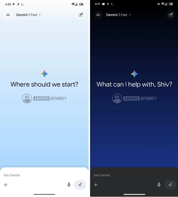 Gemini UI revamp upcoming with gradient colour