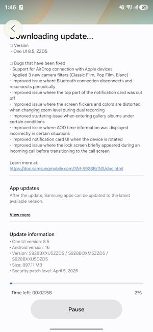 Galaxy S24 Series One UI 8.5 Beta 2 update rolling out