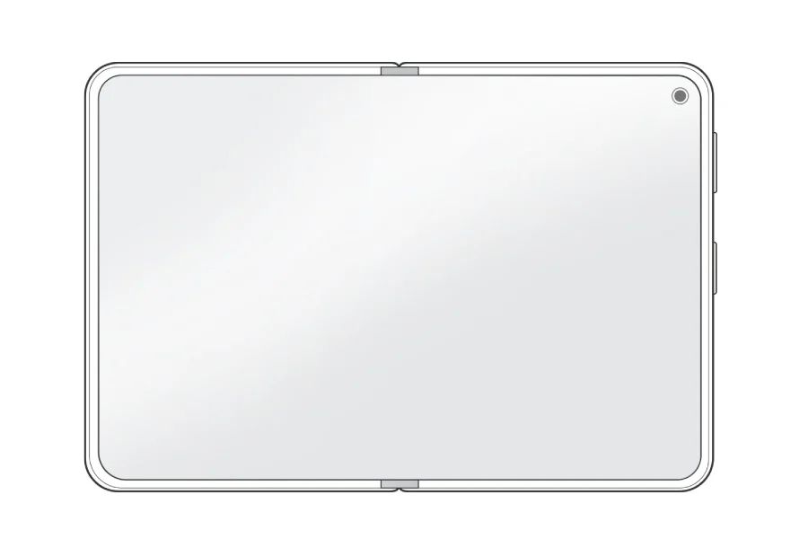 Huawei Pura X Max unfolded front design