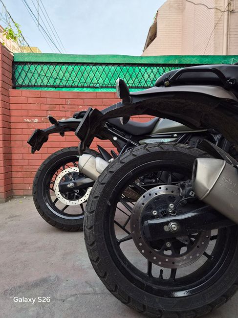 shot of a motorcycle tyre shot of a motorcycle tyre