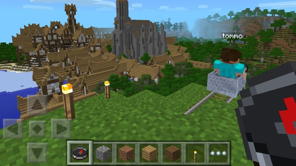 Minecraft gameplay on Android