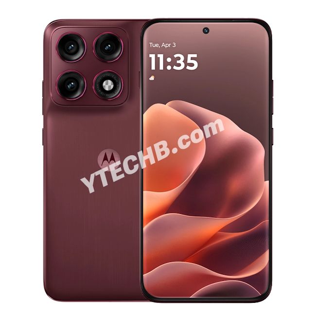 Motorola Edge 70 Pro Pantone Zinfandel