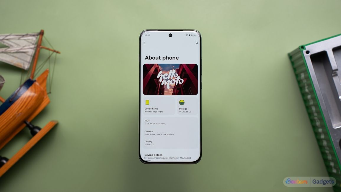 Motorola Edge 70 Pro about page preview
