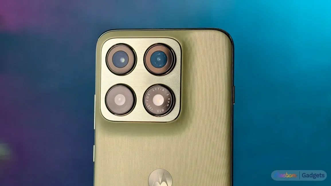 Motorola Edge 70 closeup of cameras