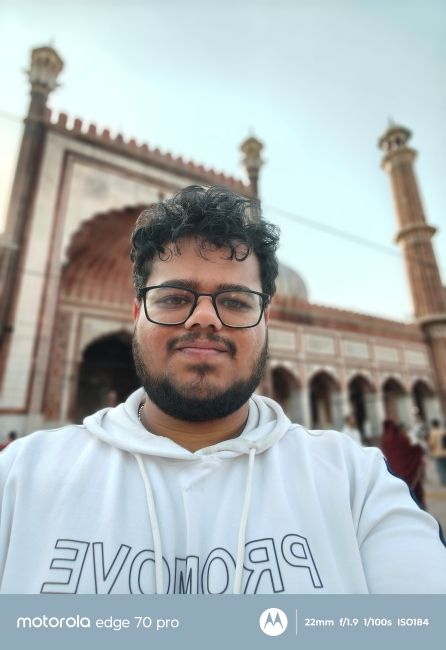 Motorola Edge 70 Pro selfie camera shot 1