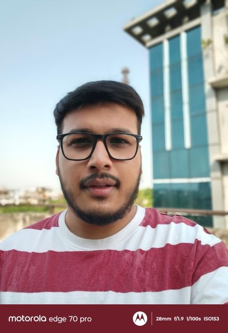 Motorola Edge 70 Pro selfie camera shot 1