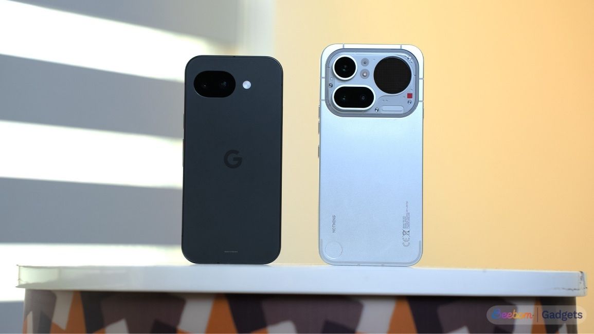 Pixel 10a next to the Nothing Phone (4a) Pro