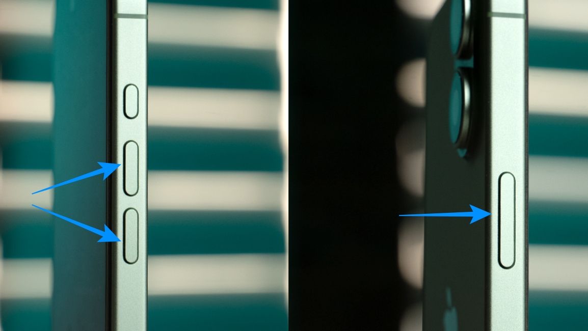 Press Volume Up plus Volume Down button then press the power button to force restart iPhone