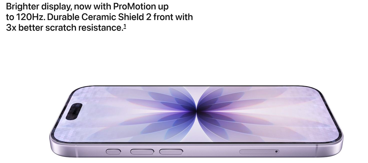 iPhone 17 ProMotion display