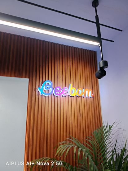 Ai+ Nova 2 5G Beebom logo nighttime