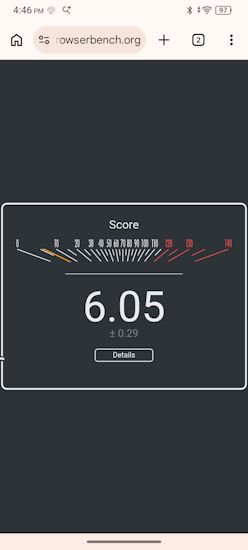 Ai+ Nova 2 5G browser bench