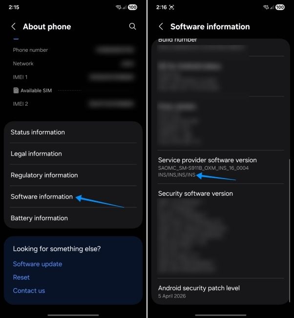 one ui screenshot showing how to check where your samsung phone was set up for one ui screenshot showing how to check where your samsung phone was set up for