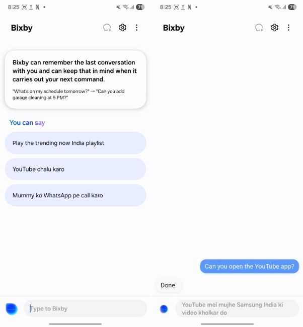 samsung galaxy ai feature showing upgraded bixby